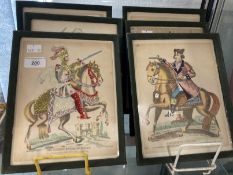 19th cent. Tinsel Prints: Theatrical, Mr Anderson as Macbeth, Jonathan Wilde, Mrs Vincent as