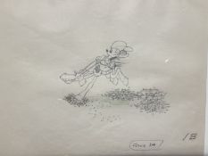 Films/Disney: Unusual original pencil production drawing for 1934 black and white cartoon short