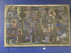 Fernando Pena Defillo: Oil on canvas, Requiem, signed lower left, bears label to reverse James