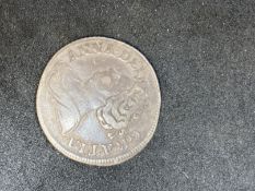 Numismatics: Silver Anne 1702-14 Shilling plain angles obverse, 1711.