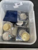 Numismatics: Selection of GB copper and nickel pre-decimal coins and special edition Crowns