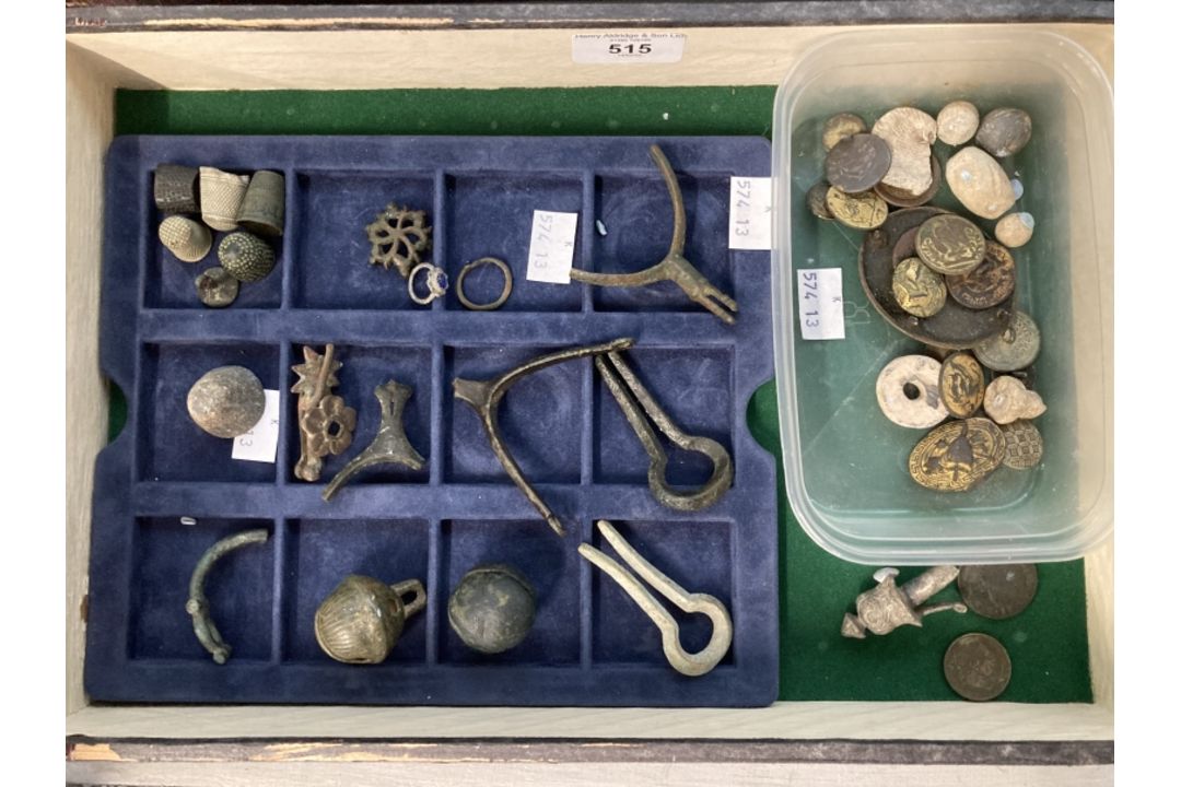 The Wexcombe Collection: Metalware medieval to post-medieval includes jaws harp, fleur-de-lys - Image 1 of 4