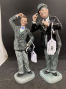 20th cent. Ceramics: Limited edition Royal Doulton figurines, HN2774 No. 2719/9500 Stan Laurel and