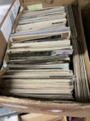 Postcards: Box of hundreds of cards, topographical, Edwardian, humour, dogs and other animals,