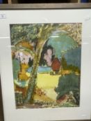 Margaret White: Watercolour framed and glazed 15ins. x 11½ins, oil on board river study Fabio Rojas,