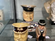 Churchill Memorabilia: Royal Doulton Winston Churchill figure, seated, Avon Company 1941.
