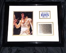 Showbusiness/Rock and Roll/Music/Icons Elvis Presley Original 'NOW ON TOUR' ELVIS APRIL, 1972 (Blue)