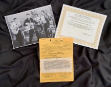 Showbusiness/Rock and Roll/Music/Icons. ELVIS PRESLEY'S FAMOUS 1956 FIRST MILTON BERLE TELEVISION