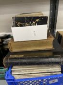 Photographs & Postcards: Victorian leather bound pictorial photo album containing many 19th