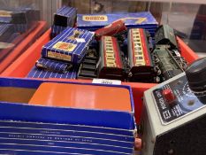 Toys: Railway Hornby Dublo unboxed Duchess of Montrose loco and tender with a selection of track and