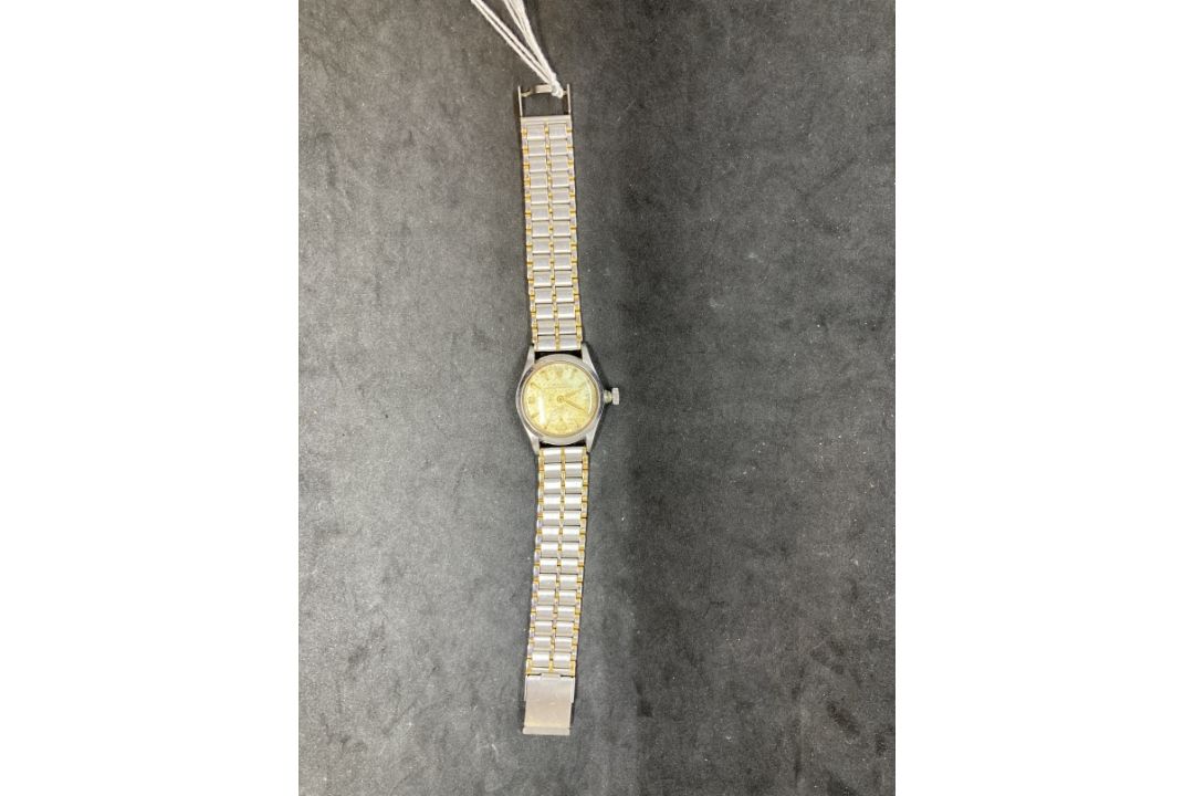 Watches: Rolex Oyster Speedking Precision wristwatch stainless steel case 28mm in diameter, silver - Image 3 of 3