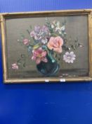 Cecil Kennedy (1905-1997): Oil on board still life. 25ins. x 18ins.