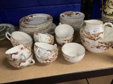 Early 20th cent. English porcelain part tea set. (37 pieces)