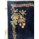 Carpets & Rugs: Chinese hand wash blue ground, floral decoration in reds, greens, ivories and - Image 3 of 3