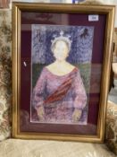 •Norman Douglas Hutchinson (1932-2010): Mixed media on joined paper, pencil and pastel, Study for