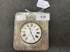 Clocks & Watches: Hallmarked silver Goliath Argentan cased pocket/travelling watch in silver faced