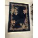 Carpets & Rugs: Chinese hand wash blue ground, floral decoration in reds, greens, ivories and - Image 2 of 3