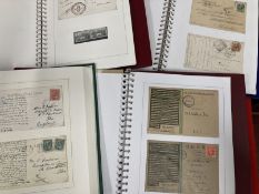 Stamps & Postcards/Postal History: Unusual collection combining stamps and cards associated with