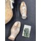 Ancient Artefacts: Roman terracotta amphora decorated horizontal lines 3rd C. A.D. 4ins. Two - Image 2 of 3