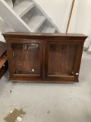 19th cent. Mahogany bank of twelve drawers, polished top with reeded edge, the central four