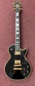 Musical Instruments: Gibson Les Paul custom electric guitar serial no. 82877580 circa October 1987