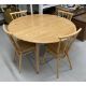Mid 20th cent. Ercol ash oval drop leaf table and four model 391 stick back chairs with sticks - Image 1 of 3