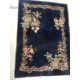 Carpets & Rugs: Chinese hand wash blue ground, floral decoration in reds, greens, ivories and - Image 1 of 3