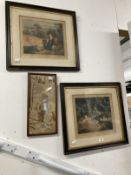 Antiquarian Engravings: 18th cent. Coloured engravings drawn by R. Westall and engraved by Bori