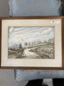 F. H. Ayton: 20th cent. Watercolour on paper pastoral scene, signed bottom right, framed and glazed.