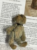 WWI Toys: Early 20th cent. Farnell blue plush mohair World War I 