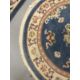 Carpets & Rugs: Chinese hand washed circular rug, blue ground with a central panel depicting - Image 4 of 5