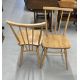 Mid 20th cent. Ercol ash oval drop leaf table and four model 391 stick back chairs with sticks - Image 2 of 3