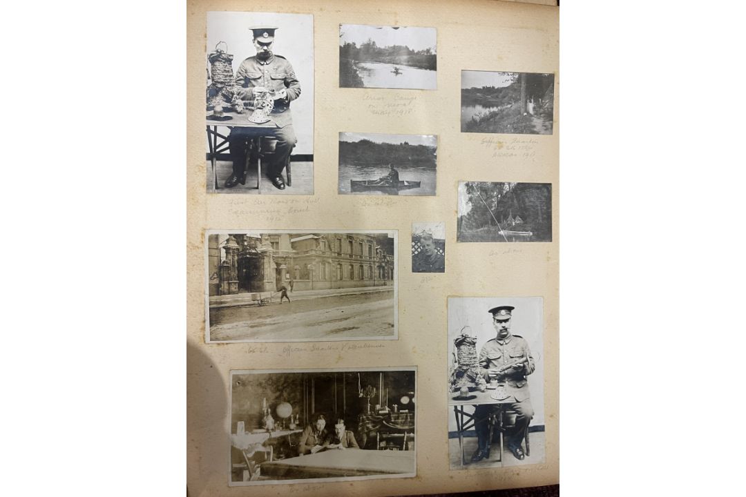 World War One: Album of photographs showing Artillery and Tommies in WWI compiled by Major C.D. - Image 5 of 7