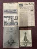 Militaria/Royal Navy: H.M.S. Hood War Comforts Fund Promotional Charity booklet plus another for the