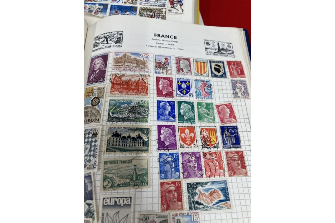Stamps: Stanley Gibbons blue improved stamp album with hundreds of mainly used World stamps, nice - Image 5 of 6