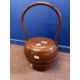 Late 19th/early 20th cent. Chinese lacquer wedding basket, plus a faux wickerwork example with - Image 1 of 4