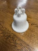 1936 Olympics commemorative bell, K.P.M. Berlin, inscribed Ich Rufe die Jugend der Welt 11