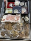 British Coinage: Victoria 1900 Crown, Queen Mother Sterling 90th Birthday Medal, 1951 George VI