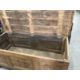 19th cent. Oak and elm oversize French coffer. 66ins. x 29ins. x 27ins. - Image 3 of 4