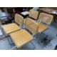 Retro Design: After Marcel Breur/Cesca style chairs with cane seats and backs and tubular metal - Image 1 of 3
