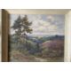 Alfred De Breanski (1877-1957): Oil on canvas landscape study figure walking down a hill with - Image 1 of 4