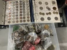 Numismatics: Coins, Commonwealth and GB. Two albums, one containing one hundred and sixty