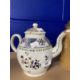 18th cent. German Rheinish salt glazed pewter mounted tobacco jar with a moulded scrollwork design - Image 2 of 4
