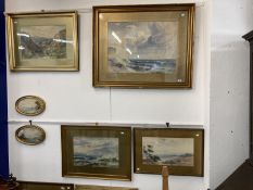 Thomas I. Hallett (1857-1944) Ex-Art Master, Trowbridge College of Art: Watercolours, a large