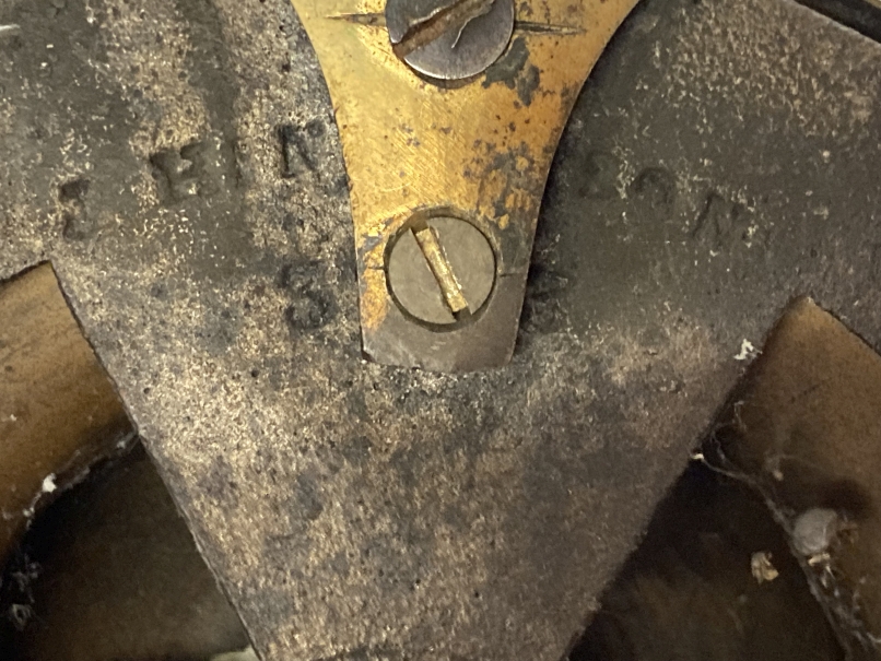 Aesthetic brass adjustable standard lamp on three cabriole lags stamped to base Hinks & Son No. - Image 3 of 3