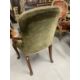 Early 20th cent. Queen Anne style elbow chair shepherd's crook open arms on cabriole legs, carved - Image 3 of 3