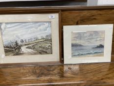 F. H. Ayton: 20th cent. Watercolour on paper pastoral scene, signed bottom right, framed and glazed.