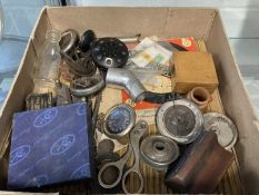 Phonographs: Mixed box of spares including sound boxes, etc.