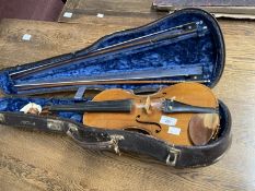 Musical Instruments: 20th cent. Violin bearing label Antonius Stradivarius 1731, made in