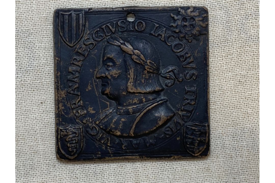 Medals: European Renaissance medal attributed to Carradosso Foppa (1452-1527). The medal is dated - Image 1 of 3